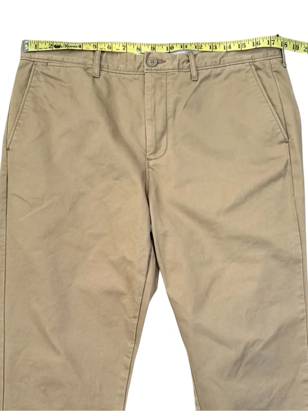 J. Crew 770 Straight Broken-In Chino Pants Khaki Tan 34x34 100% Cotton
